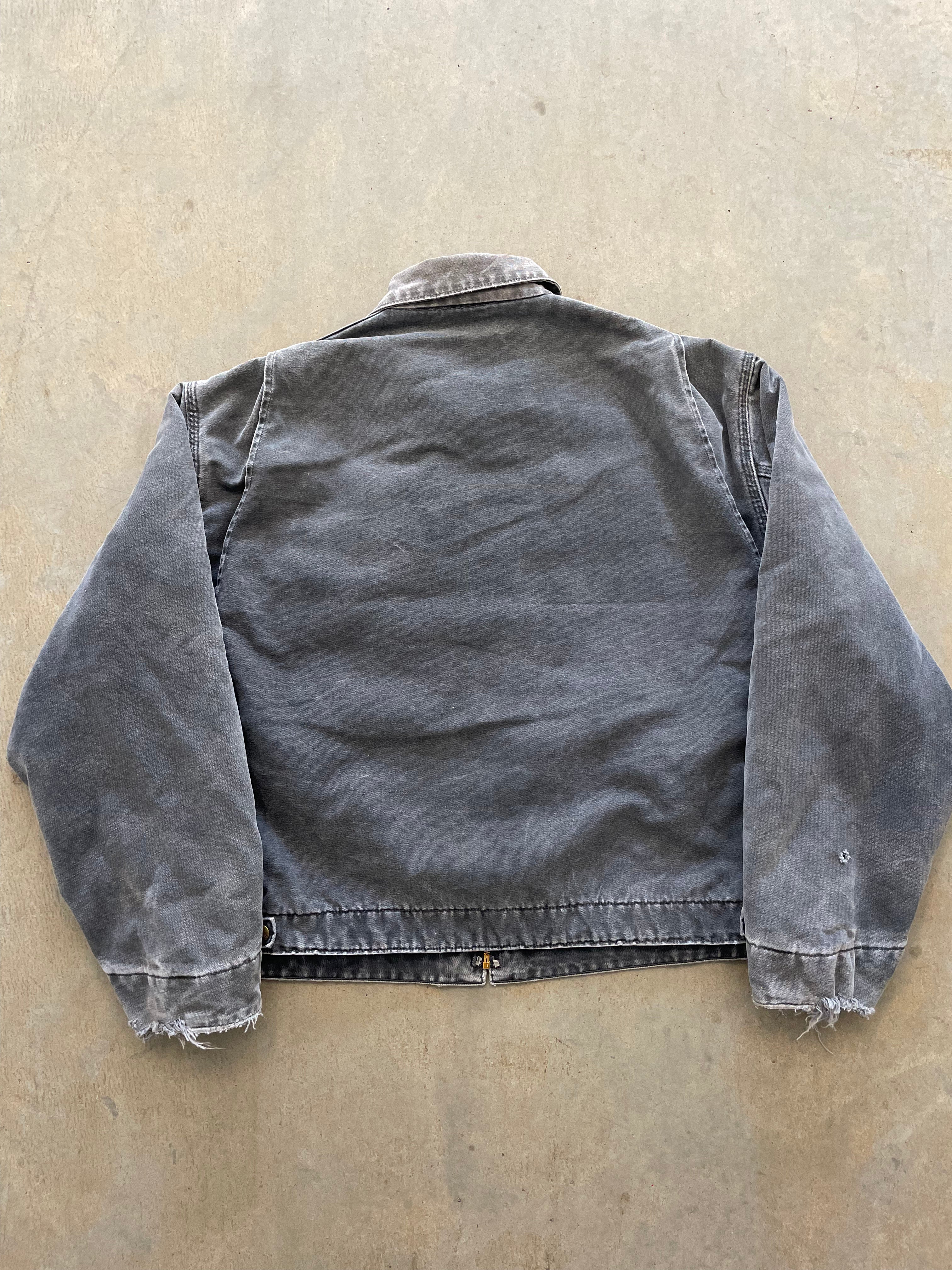 VINTAGE FADED BLUE CARHARTT DETROIT JACKET-XL