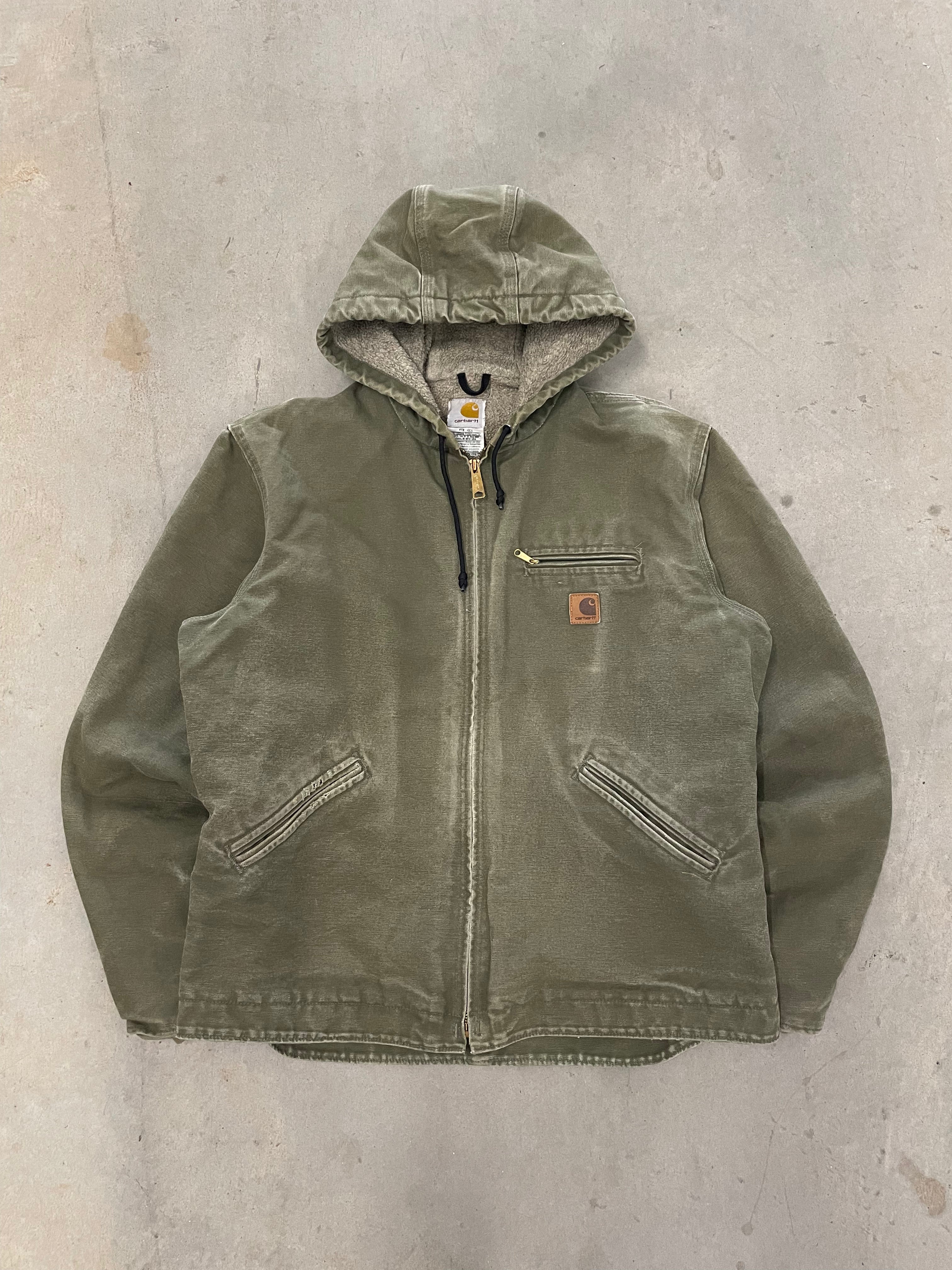 VINTAGE GREEN CARHARTT JACKET-L