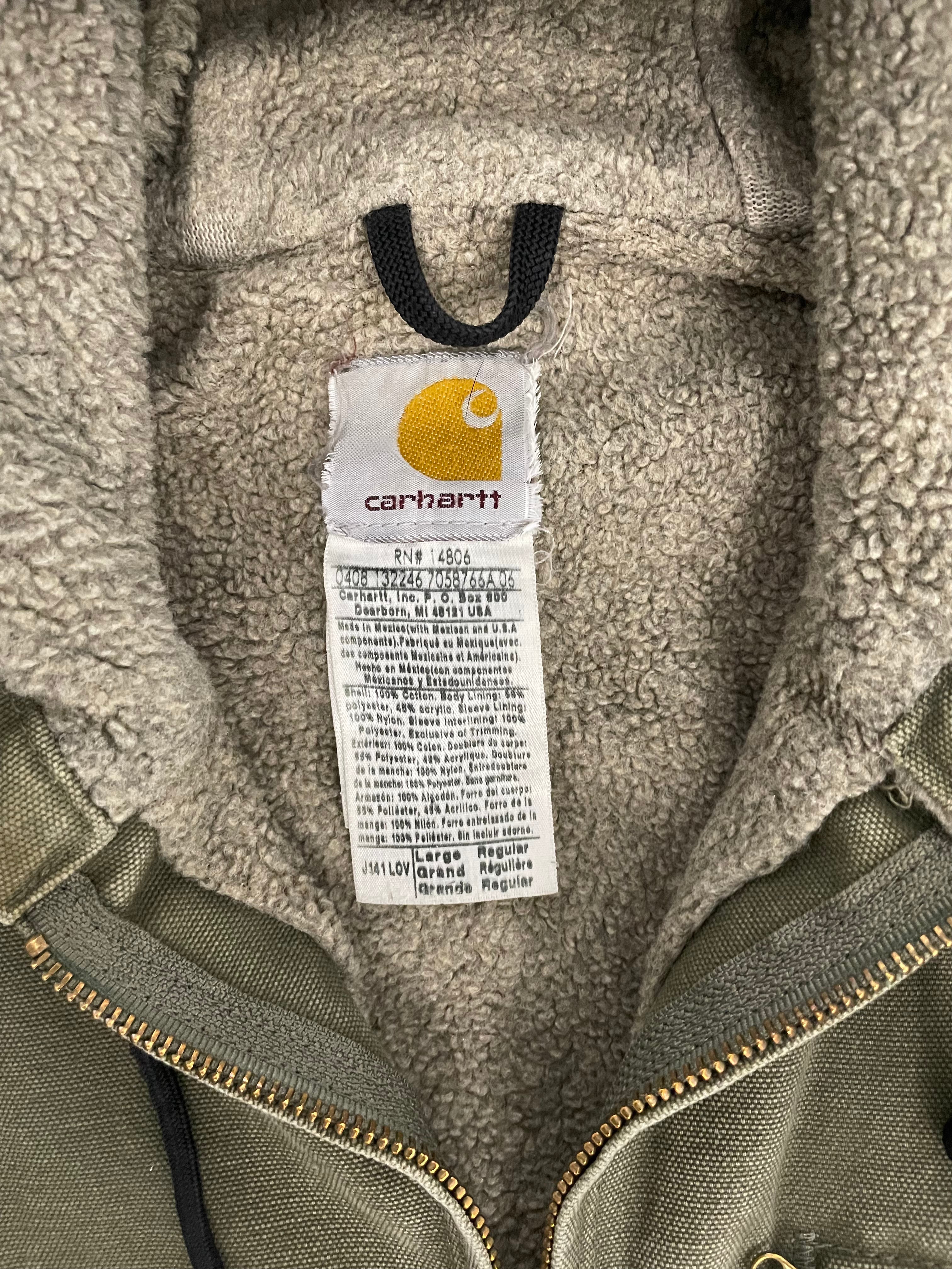 VINTAGE GREEN CARHARTT JACKET-L