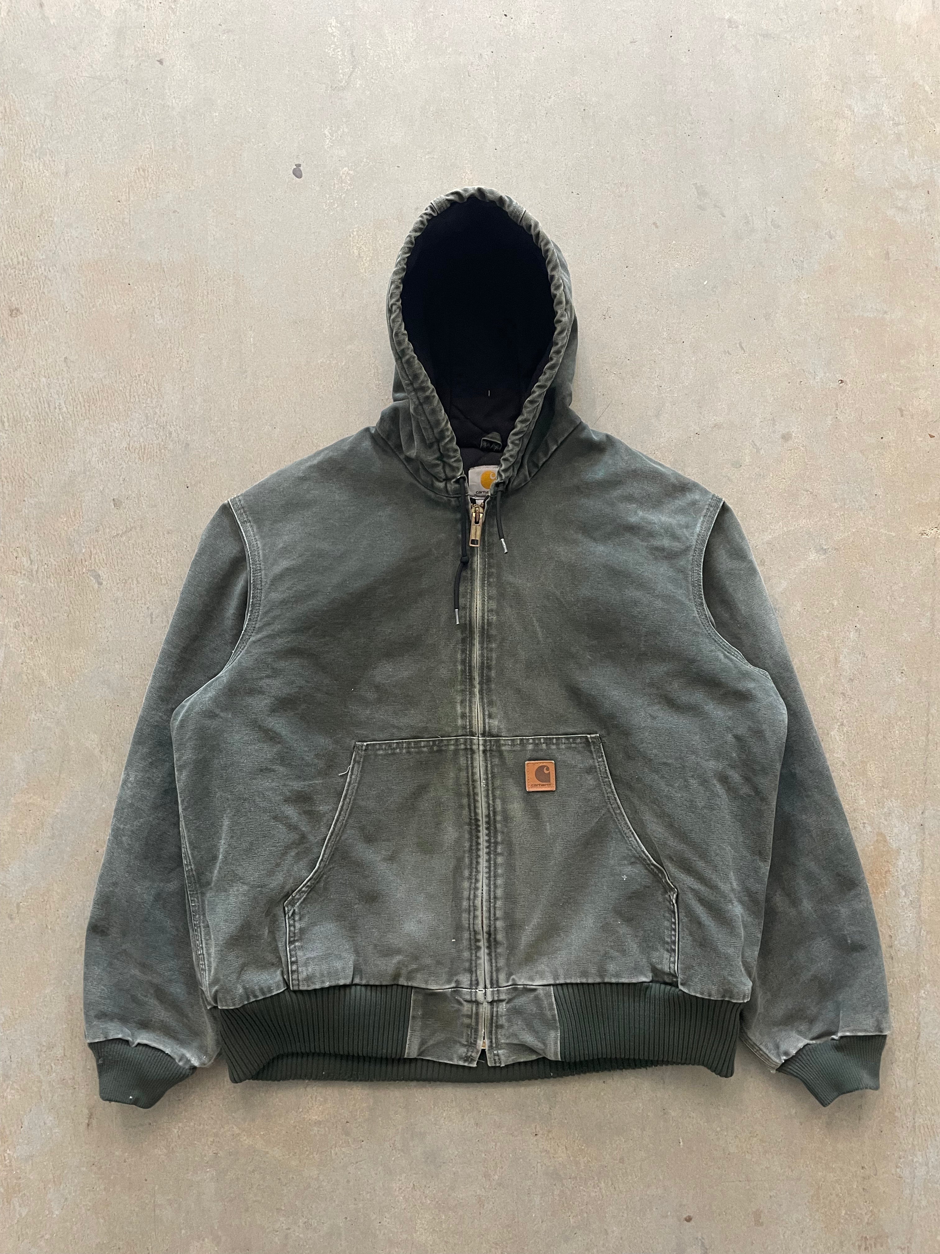 VINTAGE GREEN CARHARTT JACKET-L