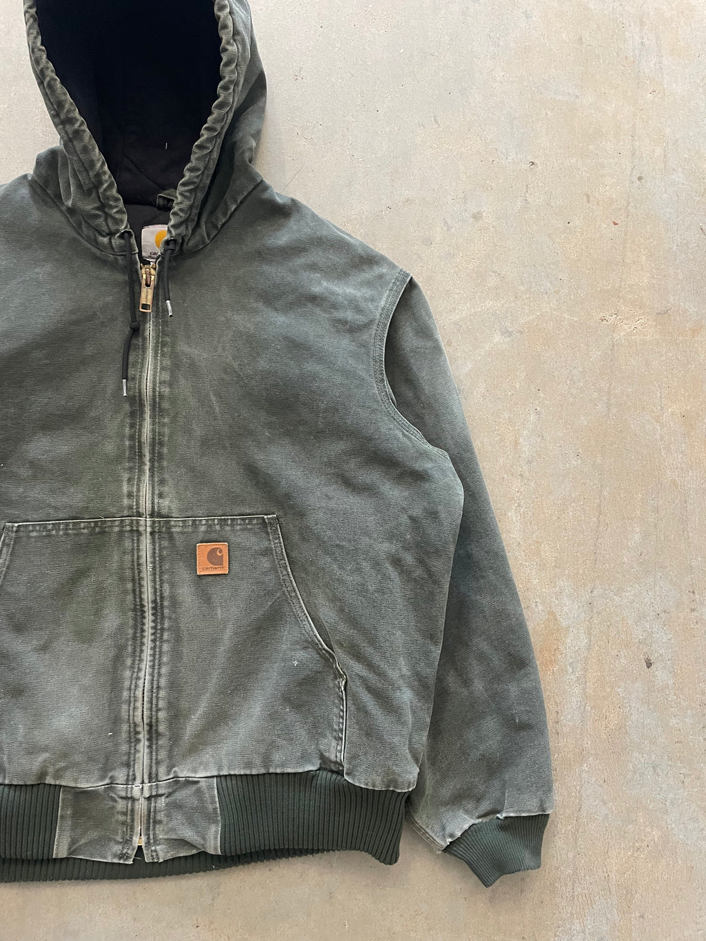 VINTAGE GREEN CARHARTT JACKET-L