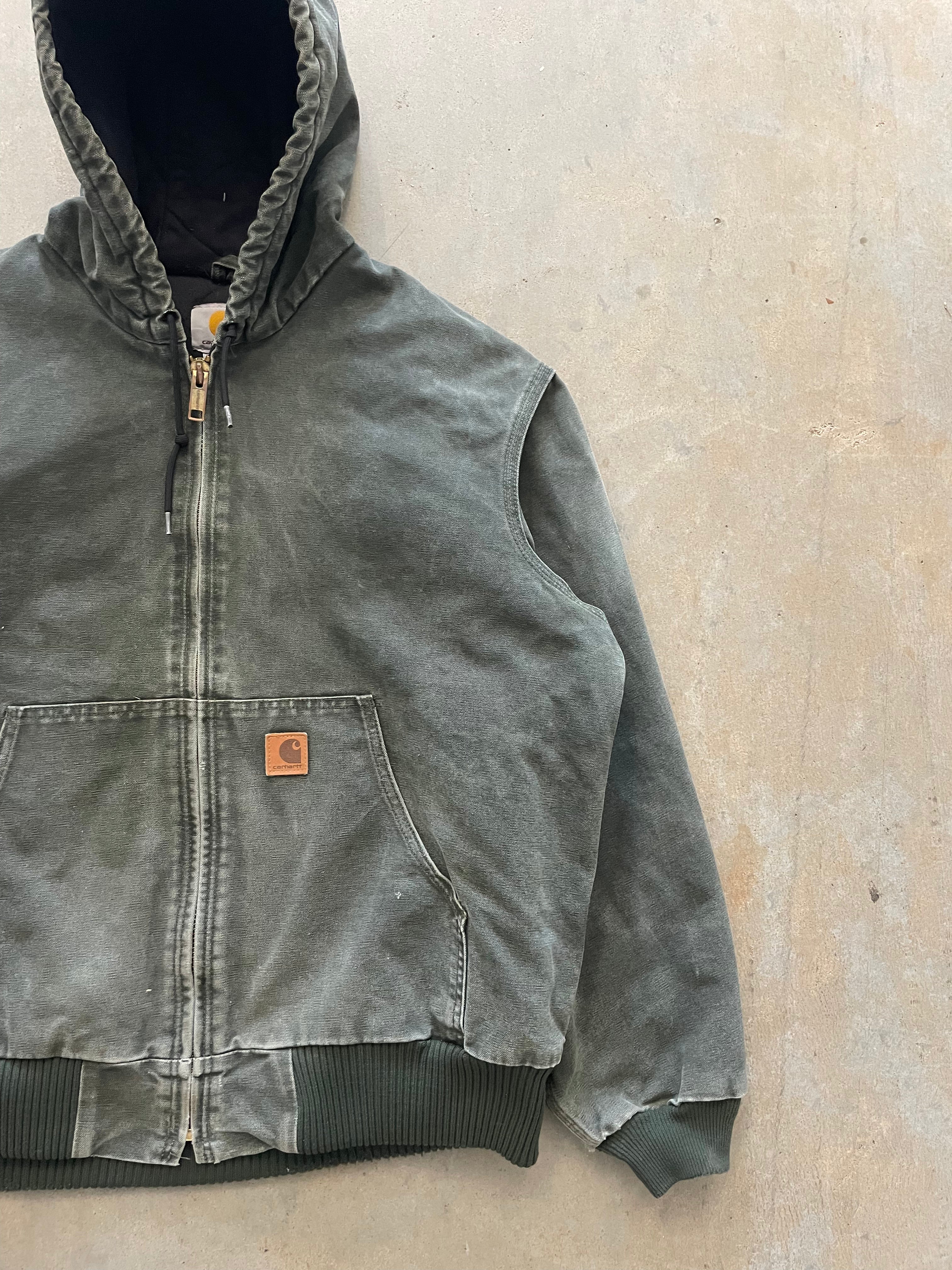 VINTAGE GREEN CARHARTT JACKET-L