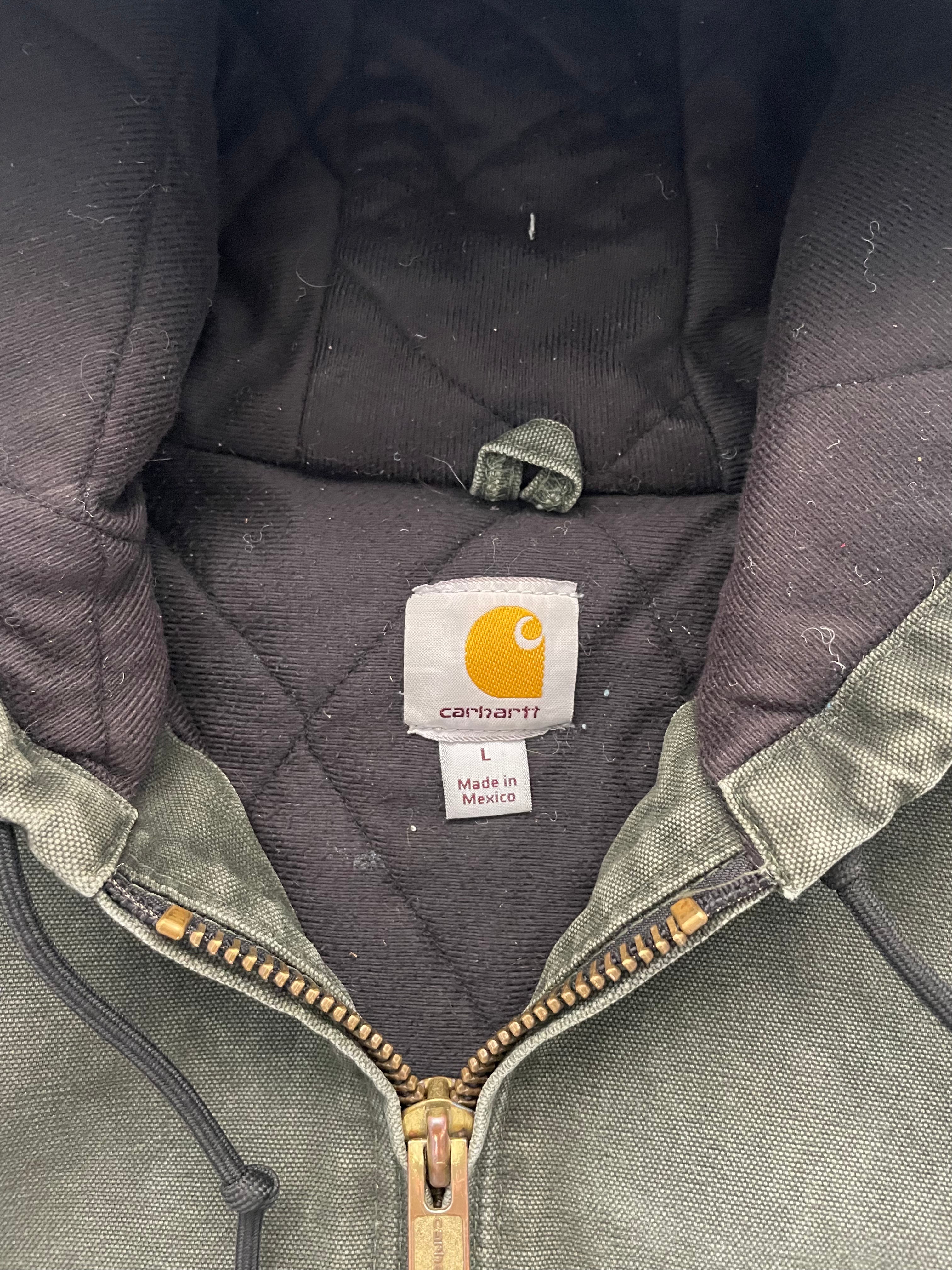 VINTAGE GREEN CARHARTT JACKET-L