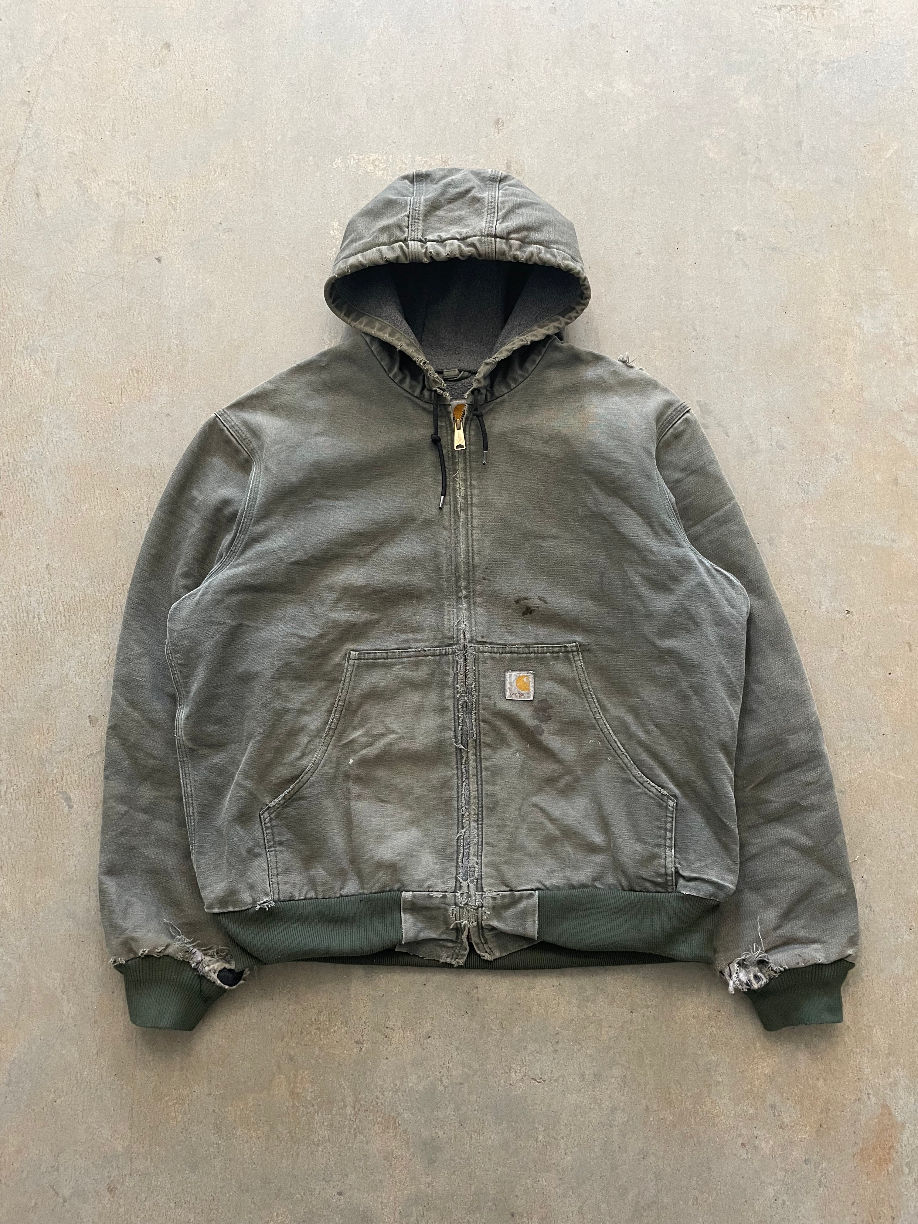 VINTAGE GREEN CARHARTT JACKET-L