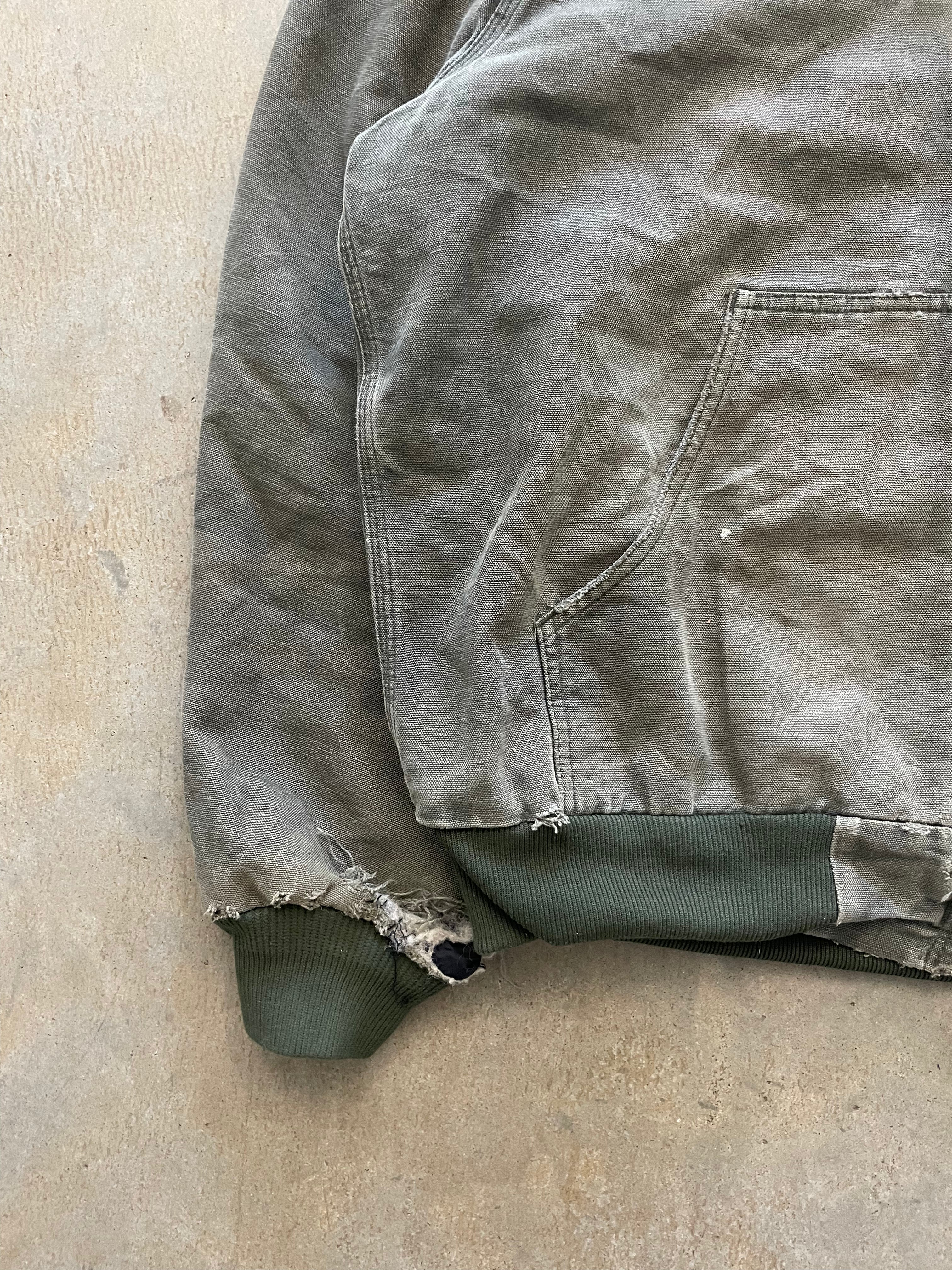 VINTAGE GREEN CARHARTT JACKET-L