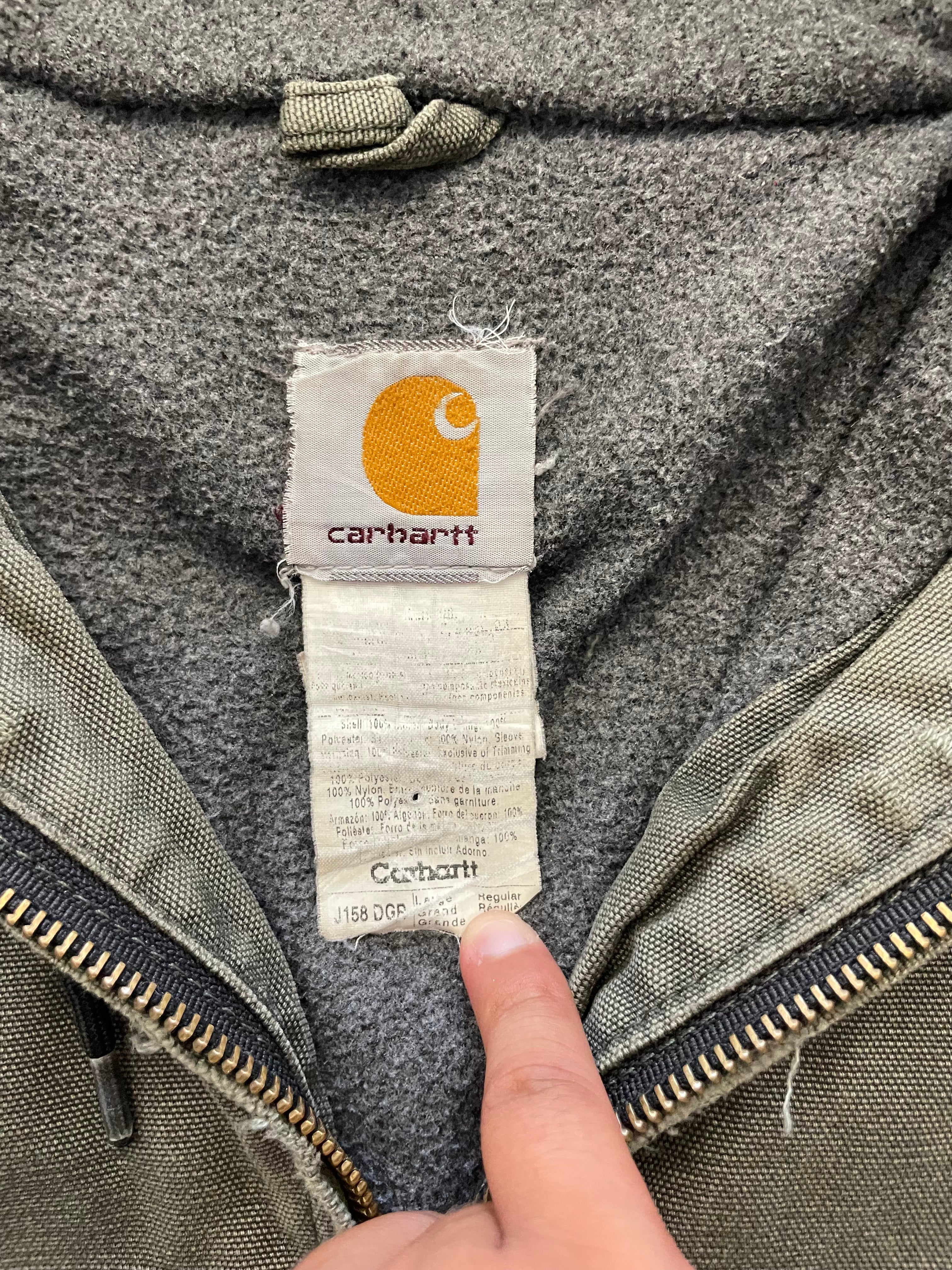 VINTAGE GREEN CARHARTT JACKET-L