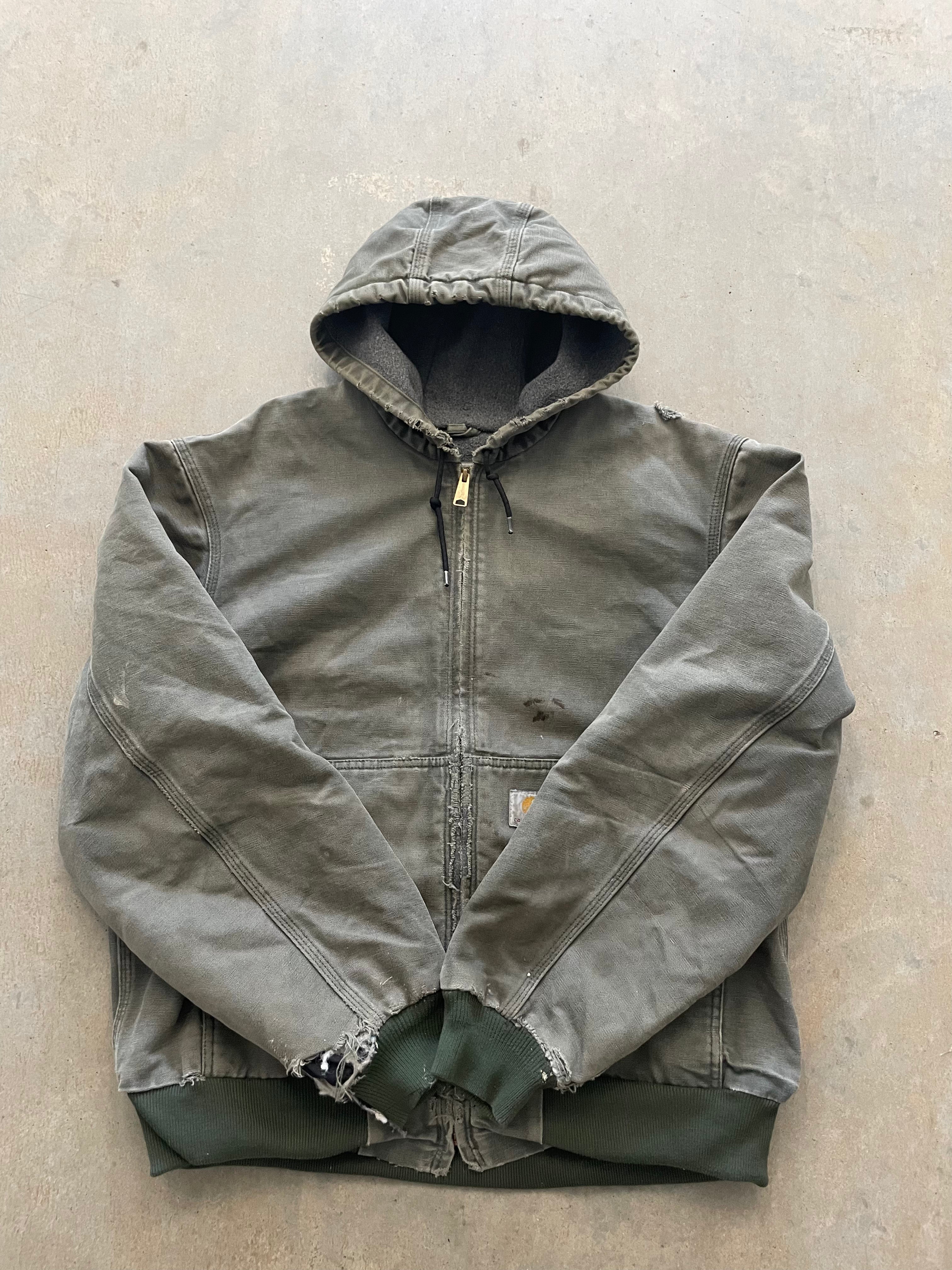 VINTAGE GREEN CARHARTT JACKET-L